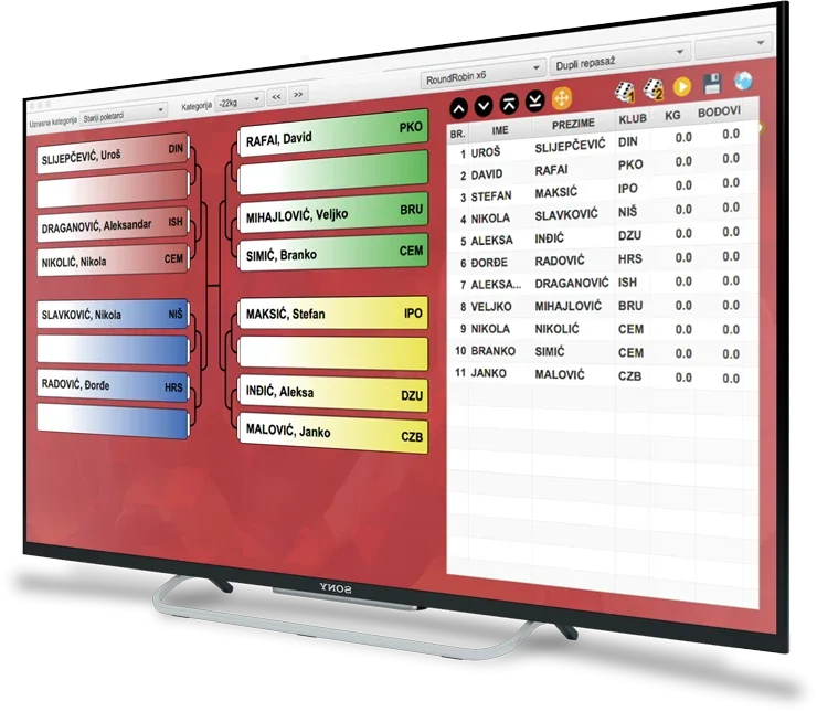Awesome Judo Software — program za žreb