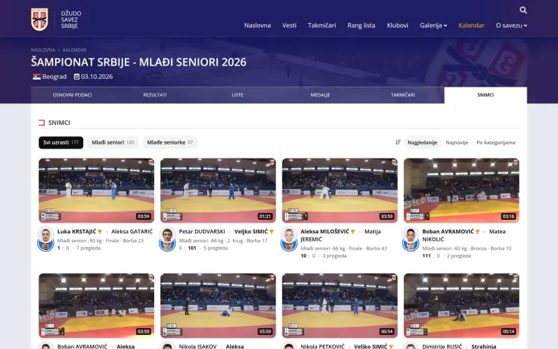 Awesome Judo Software — snimci borbi na računaru
