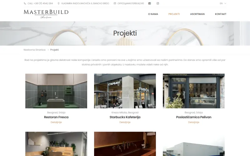 MasterBuild — projects on a computer